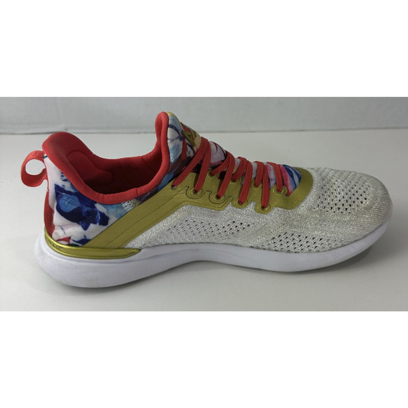 APL Limited Edition TechLoom Tracer 8.5 Glitter Knit Gold Multi Training Running - Picture 7 of 13